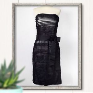 Tadashi Shoji Strapless Layered Tulle Dress Size 8